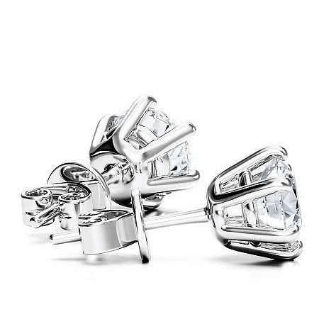 Earrings with 2 Lab Grown IGI Diamonds 2.06ct Total Weight