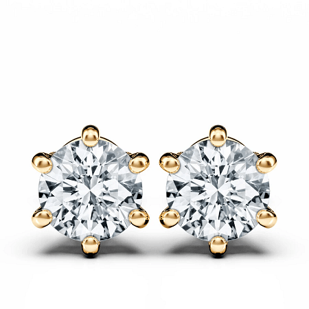 Earrings with 2 Lab Grown IGI Diamonds 1.17ct Total Weight