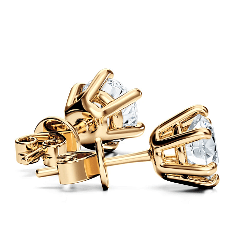 Earrings with 2 Lab Grown IGI Diamonds 0.69ct Total Weight
