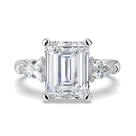Calista 3 Stones Pear