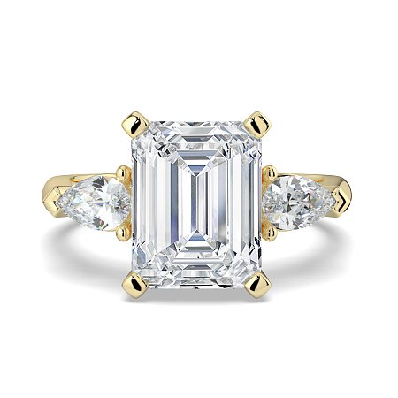 Calista 3 Stones Pear
