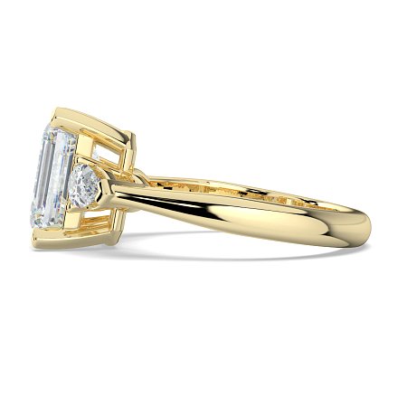 Calista 3 Stones Pear