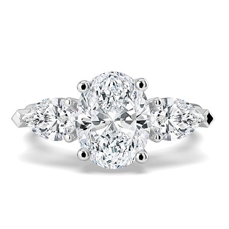 Dalia 3 Stones Pear