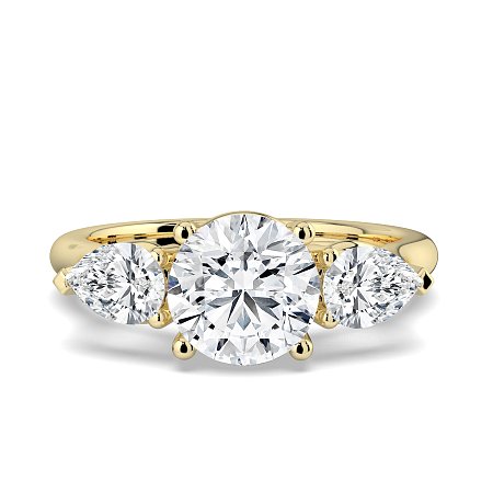 Dalia 3 Stones Pear