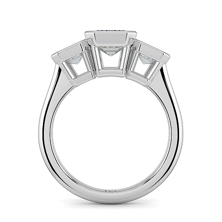 Selena 3 Stones Engagement Ring with 2.57ct IGI LG Diamonds