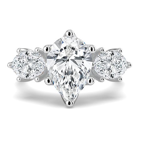 Tulip 3 Stones Oval