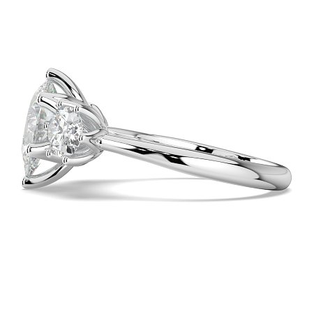 Tulip 3 Stones Oval