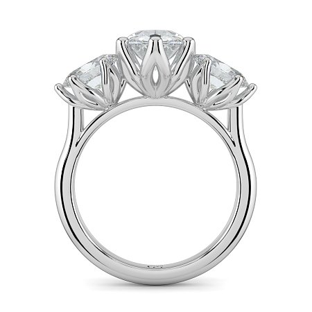 Tulip 3 Stones Oval