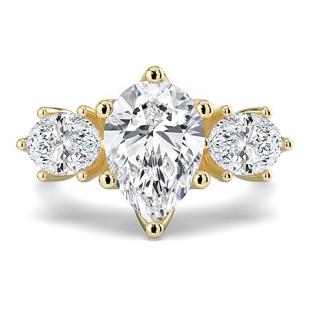 Tulip 3 Stones Oval
