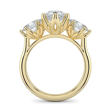 Tulip 3 Stones Oval