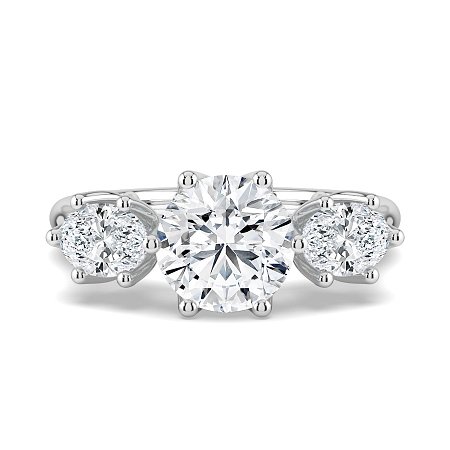 Tulip 3 Stones Oval