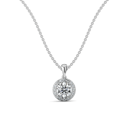 Angeli Halo Claw Set Pendant