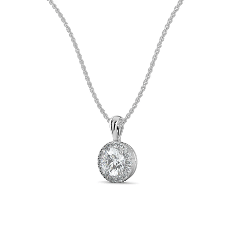 Angeli Halo Claw Set Pendant
