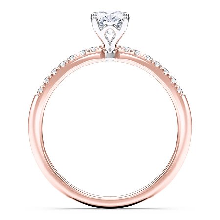 Petite Traditional Claw Set Diamond Engagement Ring