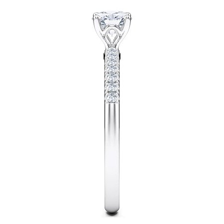 Petite Traditional Claw Set Diamond Engagement Ring