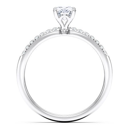 Petite Traditional Claw Set Diamond Engagement Ring