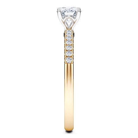 Petite Traditional Claw Set Diamond Engagement Ring
