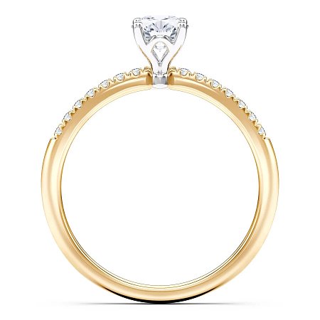Petite Traditional Claw Set Diamond Engagement Ring