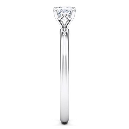Petite Traditional Solitaire Diamond Engagement Ring