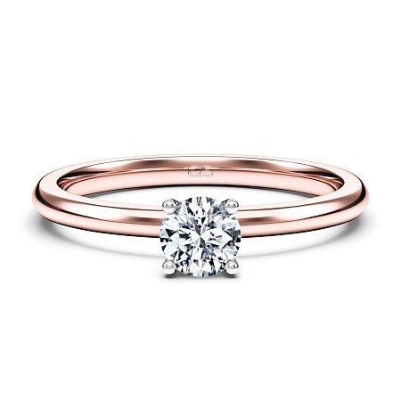 Petite Traditional Solitaire Diamond Engagement Ring