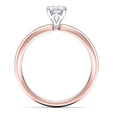 Petite Traditional Solitaire Diamond Engagement Ring