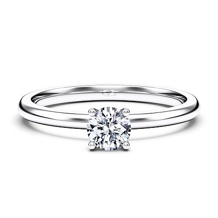Petite Traditional Solitaire Diamond Engagement Ring