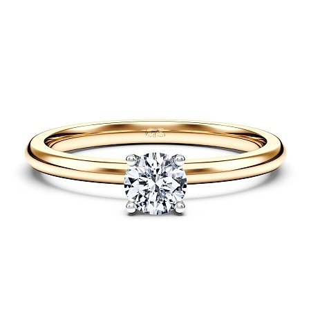 Petite Traditional Solitaire Diamond Engagement Ring