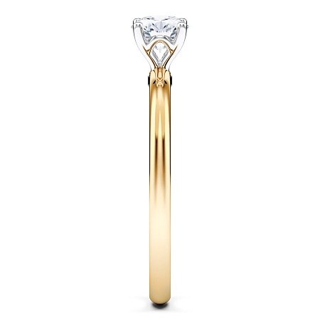 Petite Traditional Solitaire Diamond Engagement Ring