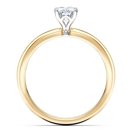 Petite Traditional Solitaire Diamond Engagement Ring