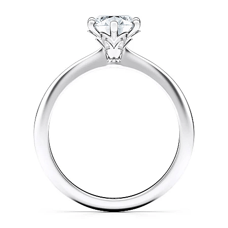 Tulip 1.01ct Round IGI LG Petal Engagement Ring