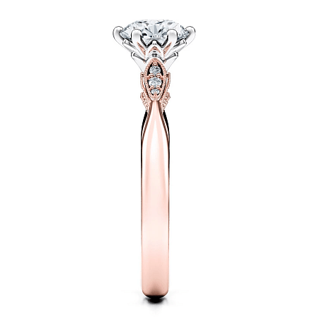 Tulip Petal with Diamonds
