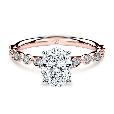 Cathedral Marquise shaped Ring