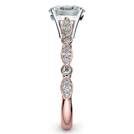Cathedral Marquise shaped Ring