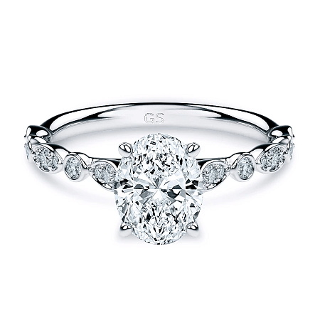 Cathedral Marquise shaped Ring