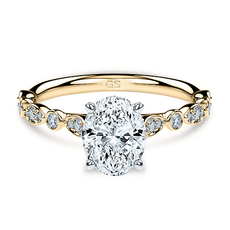 Cathedral Marquise shaped Ring