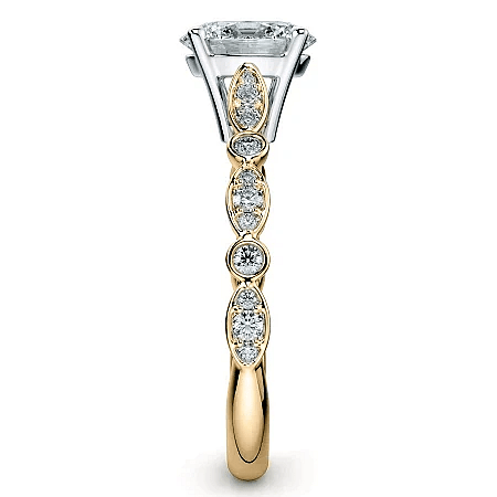 Cathedral Marquise shaped Ring