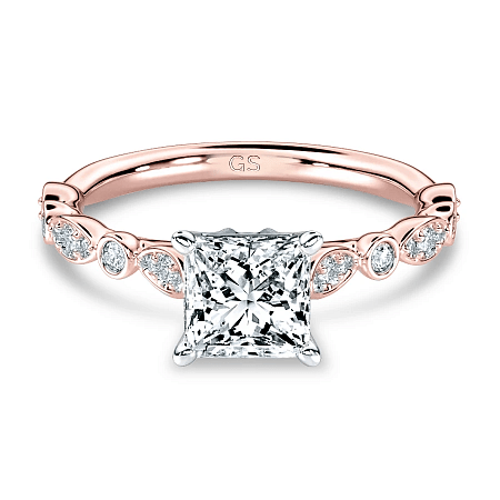 Cathedral Marquise shaped Ring