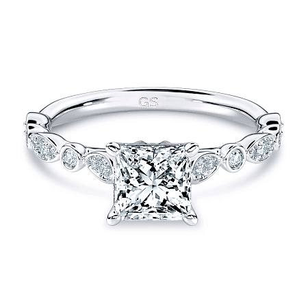 Cathedral Marquise shaped Ring