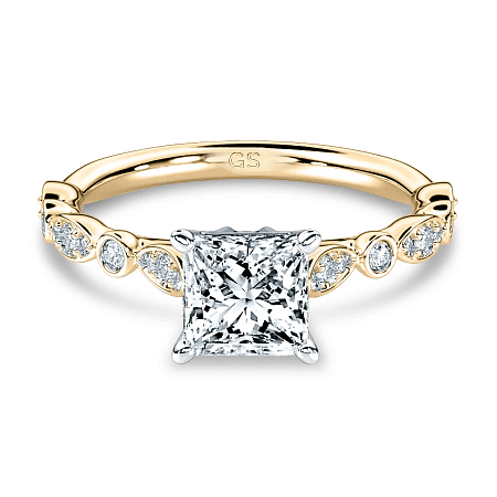 Cathedral Marquise shaped Ring