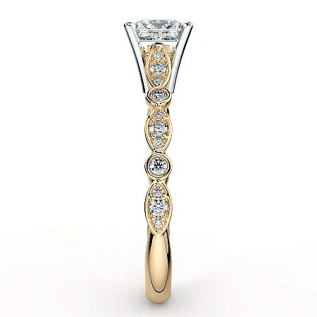 Cathedral Marquise shaped Ring