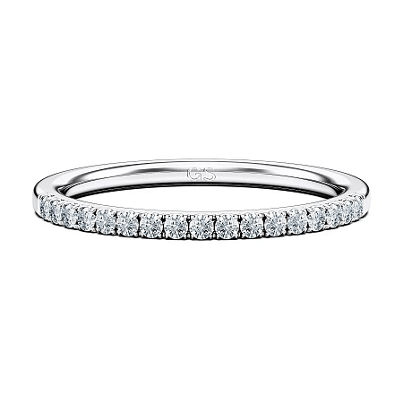 Tulip Twist Wedding Ring with Natural Diamonds 0.17ct Total Weight