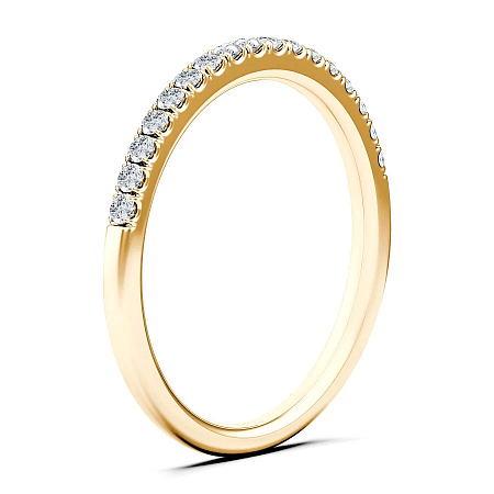 Tulip Natural Diamond Wedding Ring 0.17cts Total Weight
