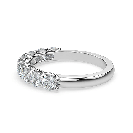 Criss Cross Wedding Ring with Natural Diamonds 0.9ct Total Weight