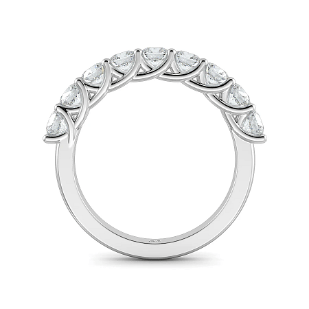Criss Cross Wedding Ring with Natural Diamonds 0.9ct Total Weight