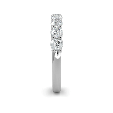 Criss Cross Wedding Ring with Natural Diamonds 0.9ct Total Weight