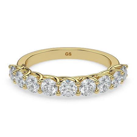 Criss Cross Wedding Ring with Natural Diamonds 0.9ct Total Weight