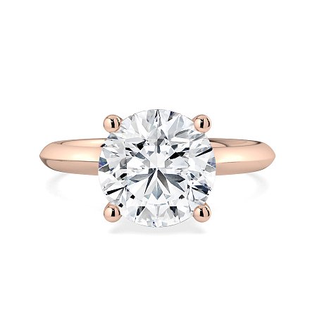 Rene Engagement Ring with Curved Hidden Halo