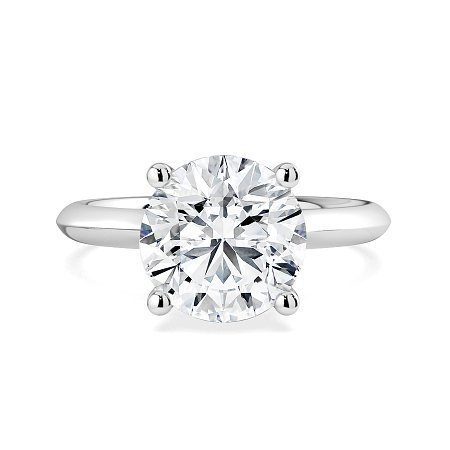 Rene Engagement Ring with Curved Hidden Halo