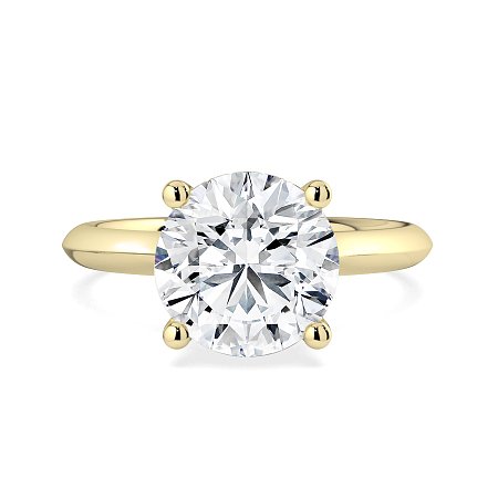 Rene Engagement Ring with Curved Hidden Halo