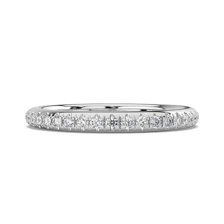 Rene Straight Wedding Ring with Natural Diamonds 0.2ct Total Weight